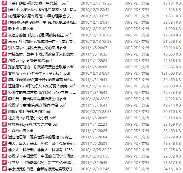 300部心理学电子书合集打包网盘下载插图1