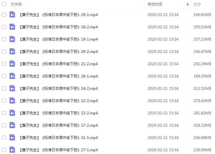 叶子先生日语课程全151集插图2