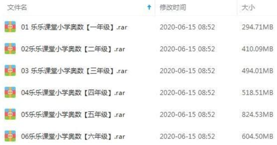 小学奥数1-6年级教程视频合集插图1