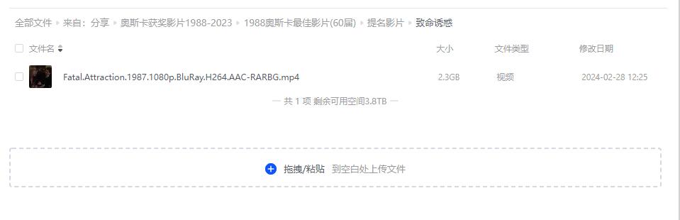 奥斯卡最佳影片60-95届合集(1988-2023)1.3TB超清无删减