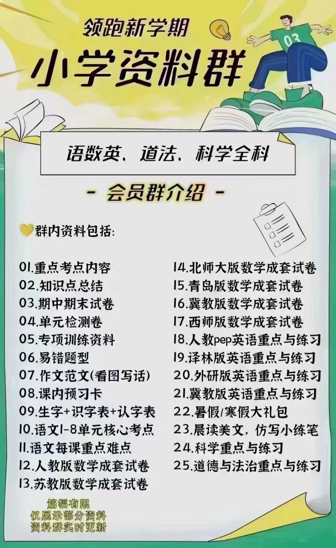 2024年小学学科资料1-6年级合集插图