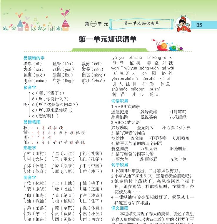 2024小学寒假作业素材（习题、笔记、知识点）