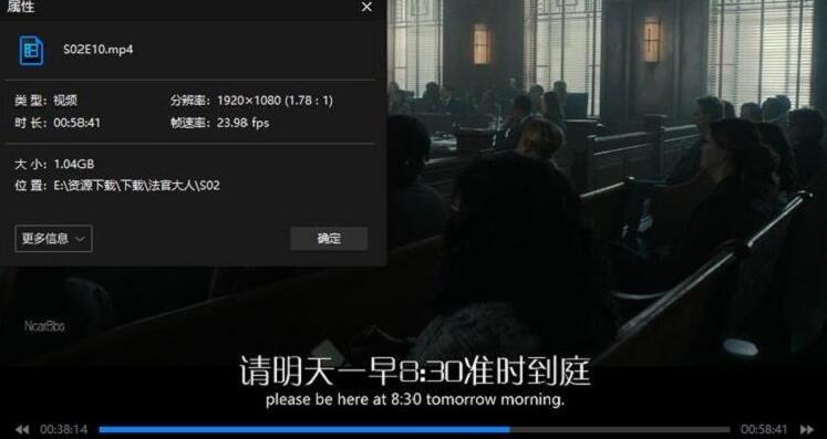 美剧《法官大人》1-2季中英双字幕1080P画质插图2 美剧《法官大人》1-2季中英双字幕1080P画质