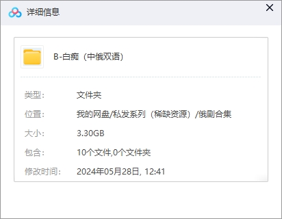 俄剧《白痴》全集中文字幕无删减