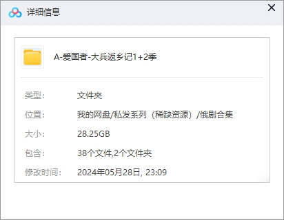 俄剧《大兵返乡记/爱国者》1-2季超清无删减