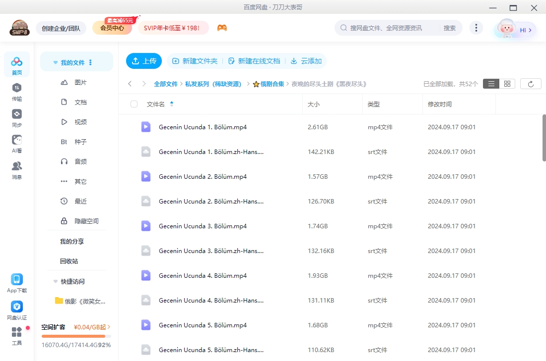土耳其剧《黑夜尽头》[超清中字/全26集48.77G][百度网盘]