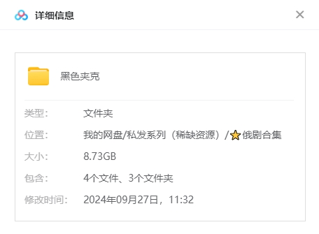 俄剧《黑色夹克》[动作/战争][中文字幕/全4集8.73G][百度网盘]