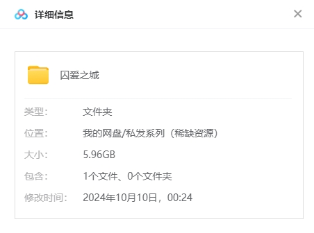 2024玛丽苏爱情电影《囚爱之城》[超清中字/5.96G][百度网盘]