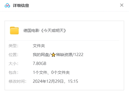 德国电影《今天或者明天》[2019][超清中字/7.80G][百度网盘]