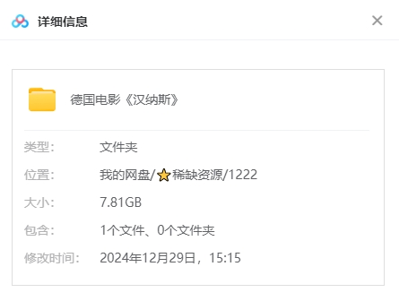 德国电影《汉纳斯》[2016][超清中字/7.81G][百度网盘]插图1