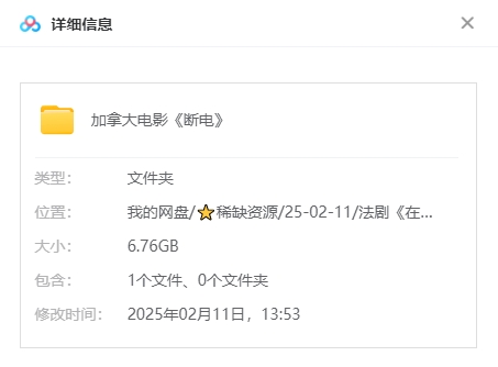 加拿大电影《断电》[2006][高清中字/6.76G][百度网盘]插图1