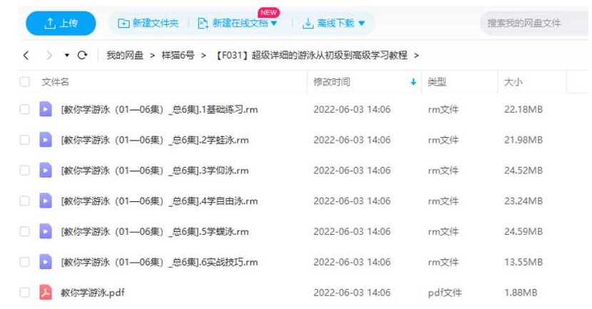 游泳教学基础到实战，6节视频合集插图2