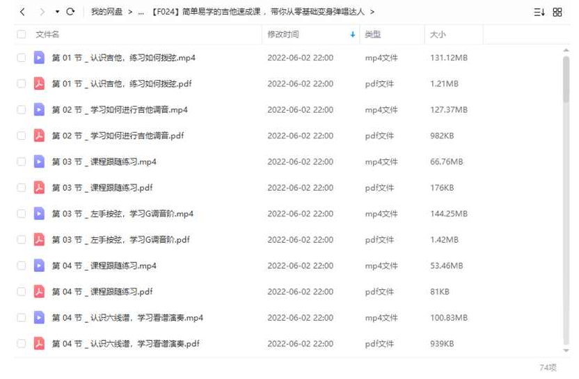 吉他零基础速成课，20节视频合集插图2