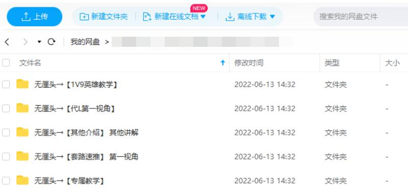 王者荣耀各英雄上分教学，207讲视频+文档合集