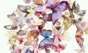 晕染水彩风PPT模板，42套资源合集