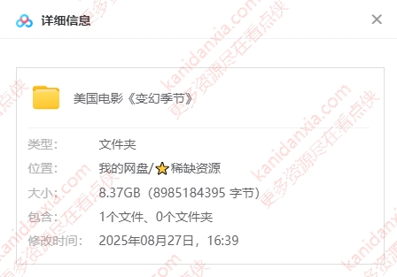 电影《变幻季节》[1980][超清中字/8.37G][百度夸克网盘]插图1