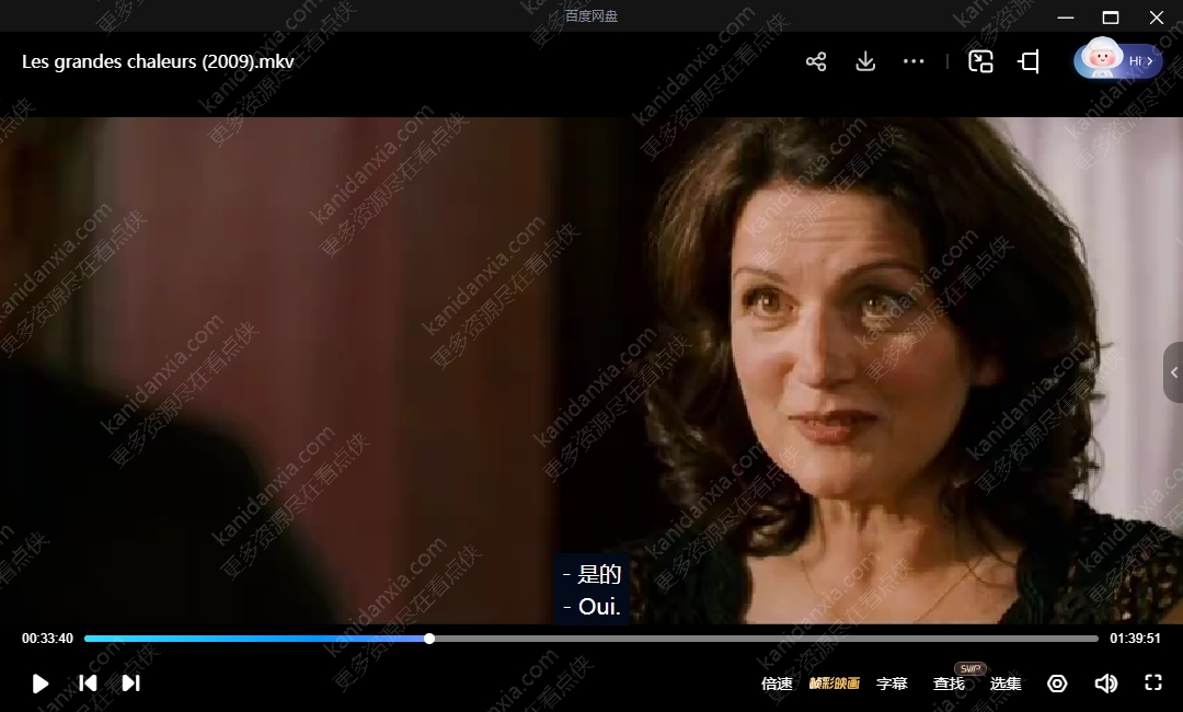 加拿大电影《盛夏浓情》[2009][高清中字/1.64G][百度迅雷网盘]