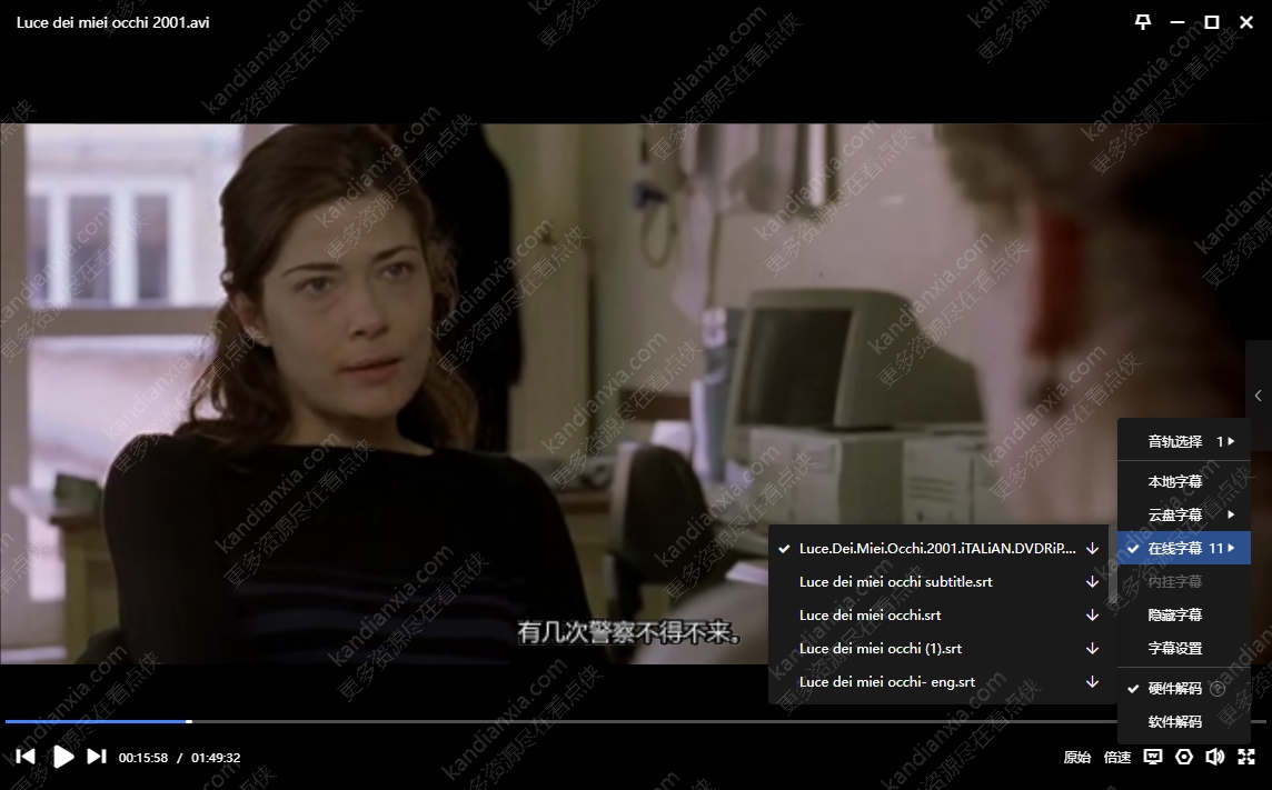 意大利电影《穿过你眼神的爱》[2001][高清中字/1.4G][迅雷网盘]​