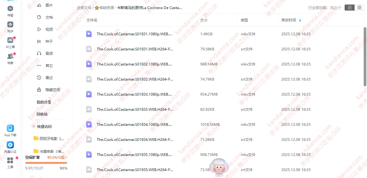 西班牙剧《卡斯塔马的厨师》[2021][超清中字/10.27G][百度网盘]