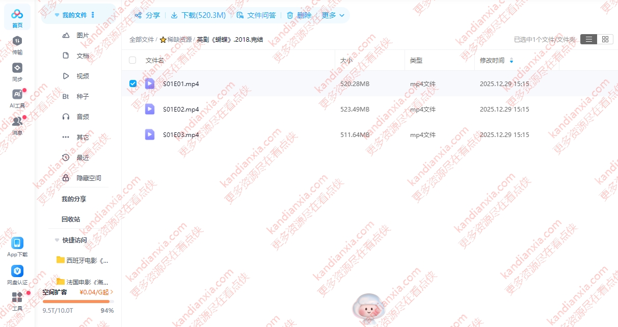 英剧《蝴蝶》[2018][高清中字/3集全1.52G][百度网盘]