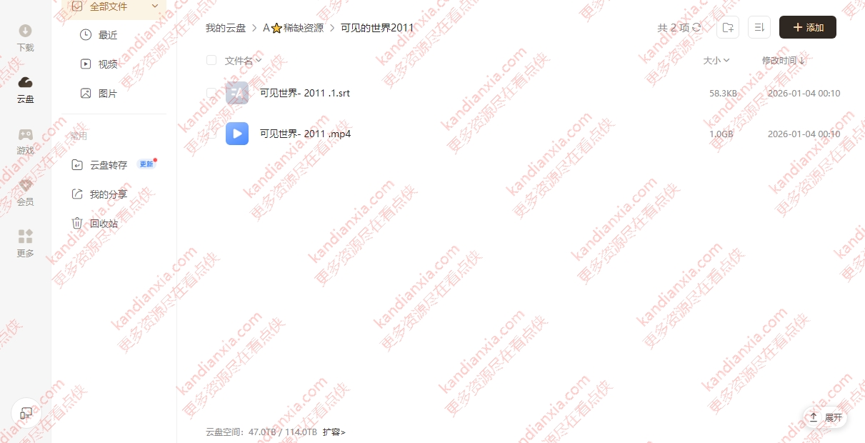 斯洛伐克电影《可见的世界》[2011][高清中字/1G][迅雷网盘]​