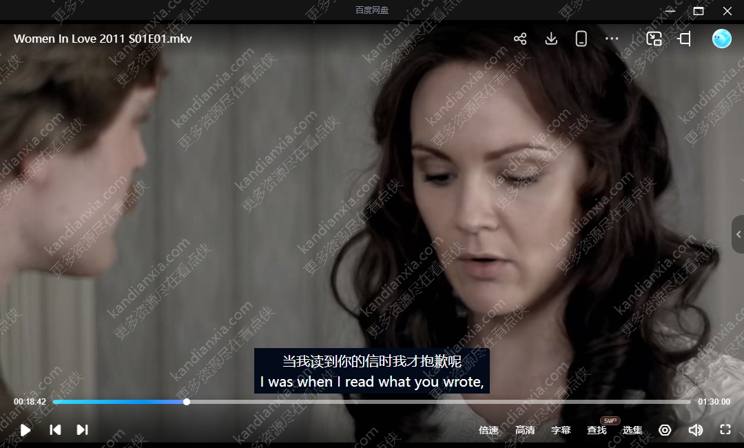 英剧《恋爱中的女人》[2011][高清中字/2集全1.26G][百度网盘]​