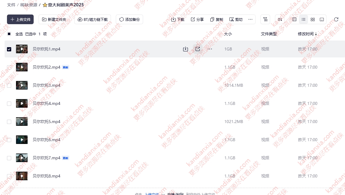 意大利剧《美声/贝尔坎托》[2025][超清中字/8.6G][夸克网盘]​