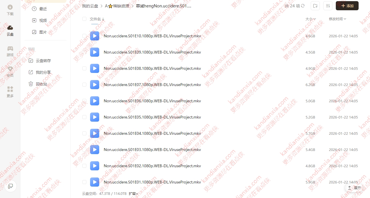 意大利剧《罪诫》[2015][超清中字/12集全60G][迅雷网盘]