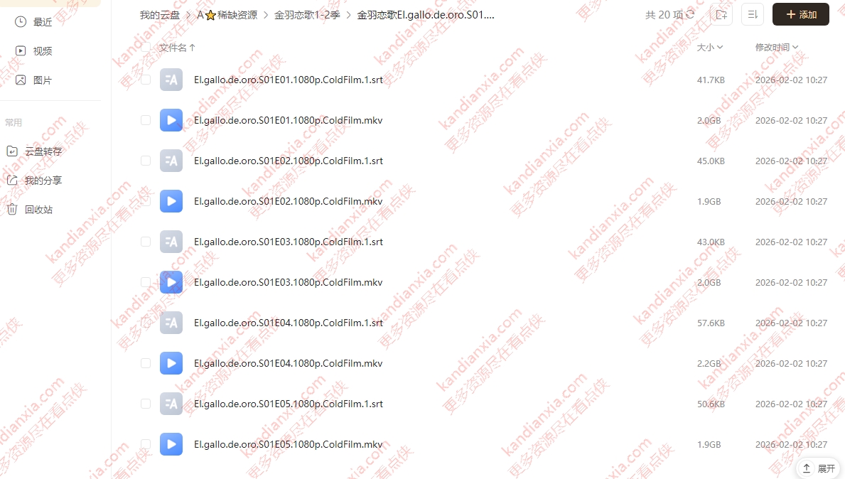 墨西哥剧《金羽恋歌》[1-2季][超清中字/35G][迅雷网盘]​