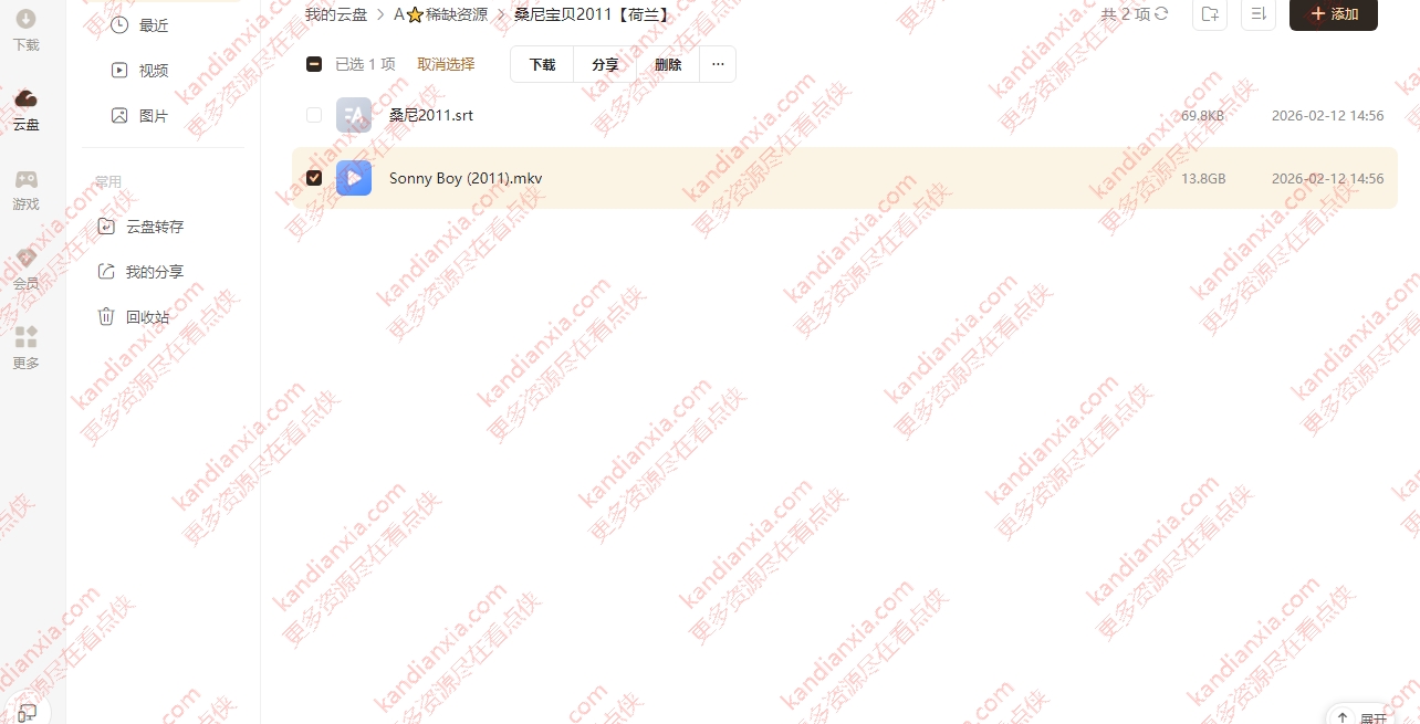 荷兰电影《桑尼宝贝》[2011][超清中字/13.8G][迅雷网盘]