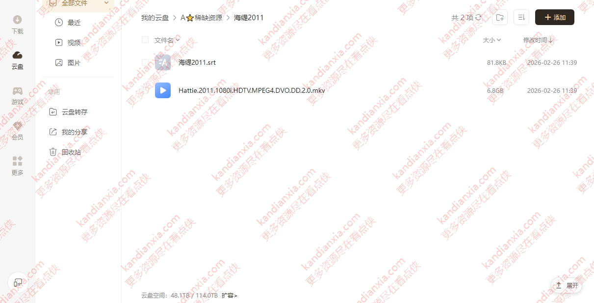 英国电影《海缇》[2011][超清中字/6.8G][迅雷网盘]