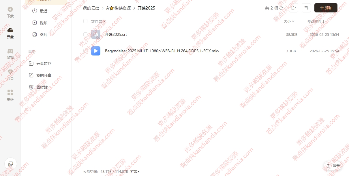 丹麦电影《开端》[2025][超清中字/3.3G][迅雷网盘]