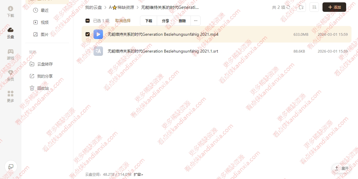 德国电影《爱无能》[2021][高清中字/633M][迅雷网盘]​