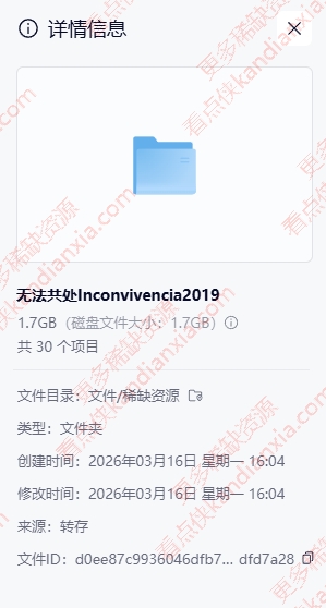 阿根廷剧《无法共处/不存在》[2019][中文字幕][迅雷网盘]​