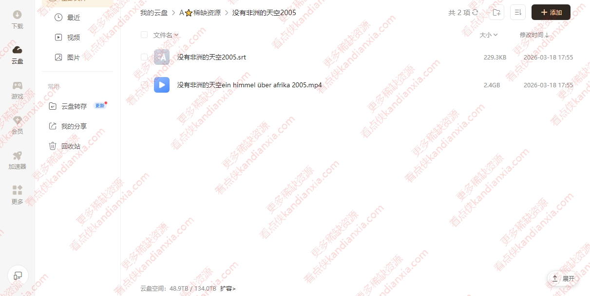 德国电影《没有非洲的天空》[2005][中文字幕][迅雷网盘]​