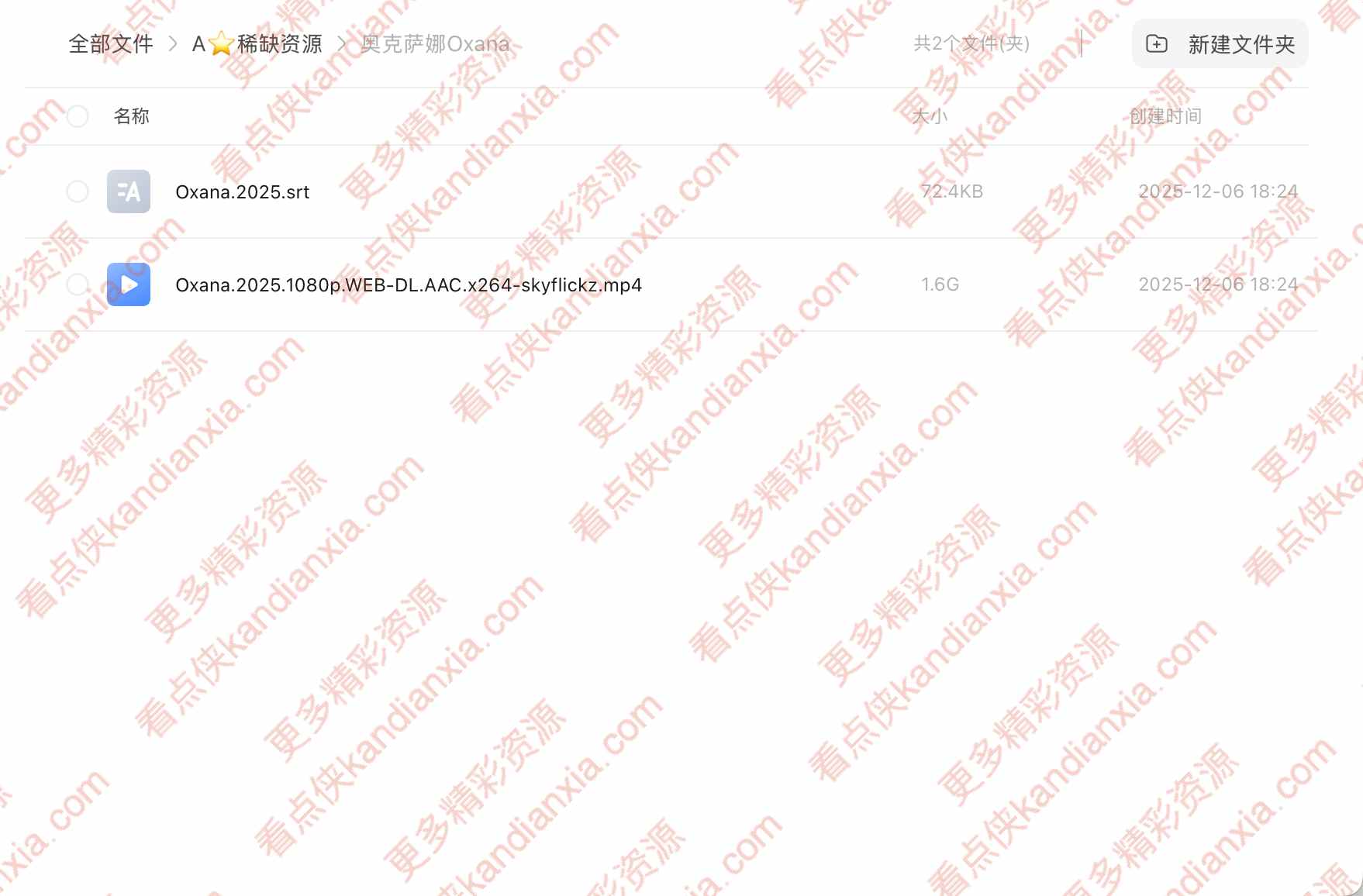 法国电影《奥克萨娜》[2024][超清中字/1.6G][迅雷网盘]