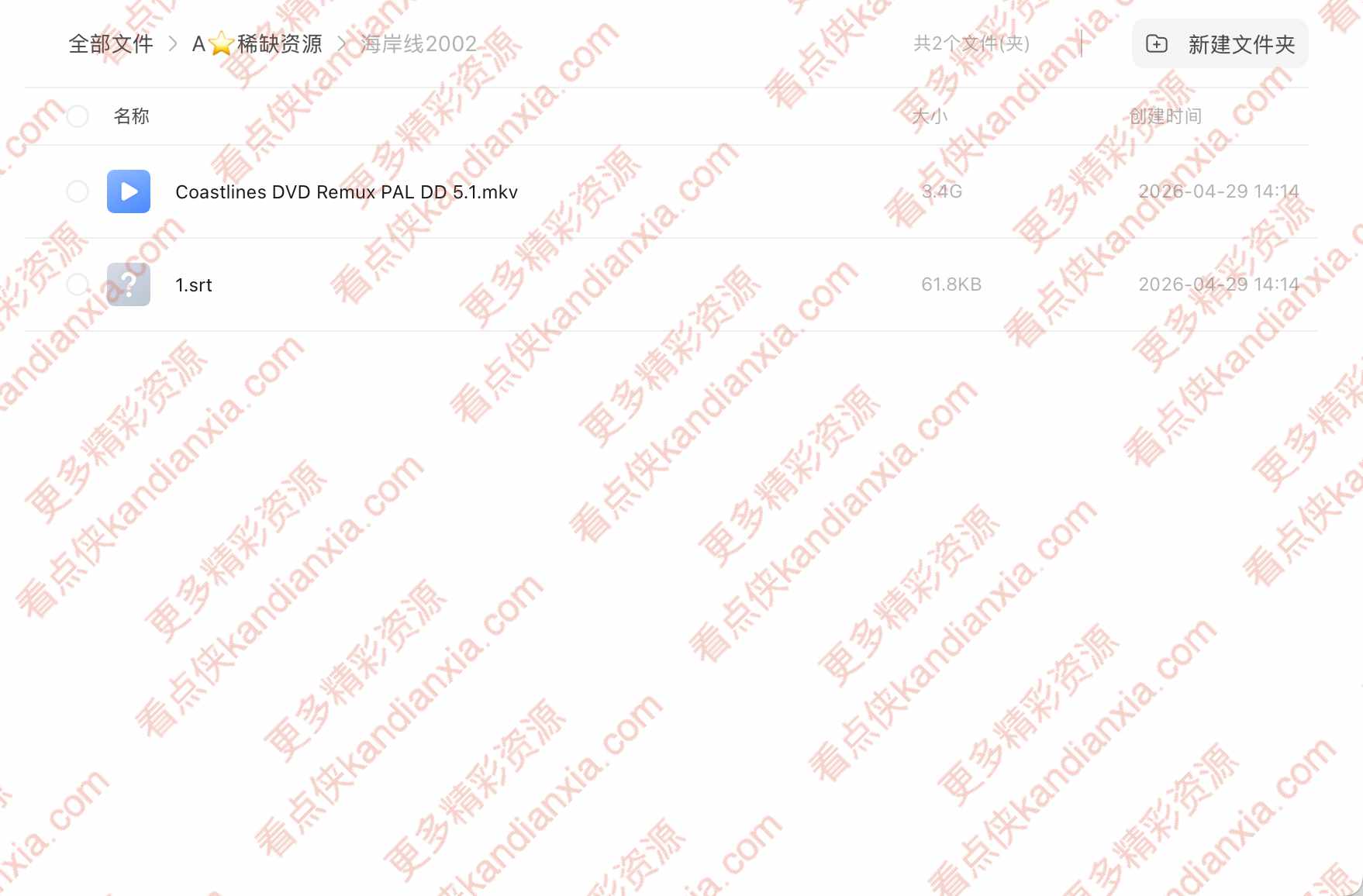 美国电影《海岸线》[2002][中文字幕/3.4G][迅雷网盘]​