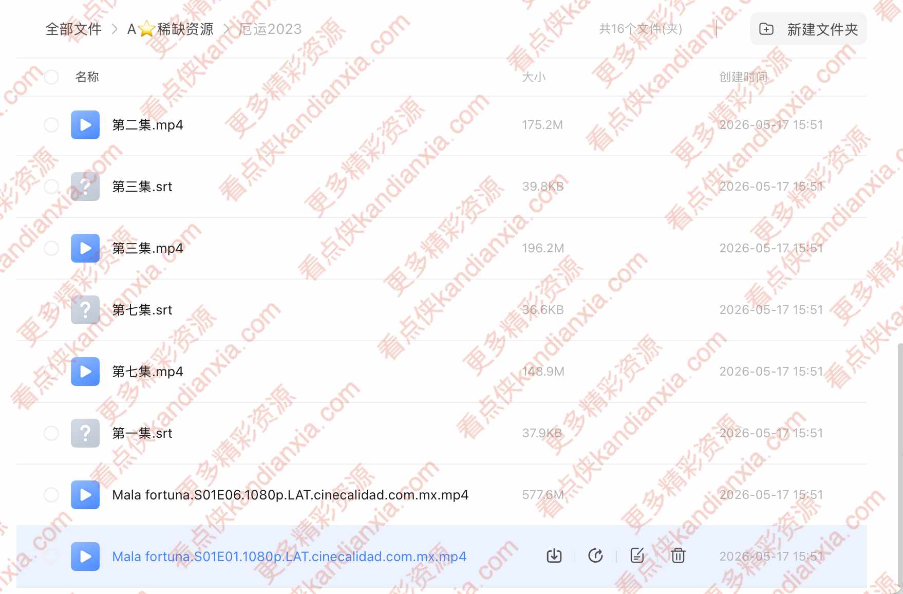墨西哥剧《厄运》[2023][高清中字/8集全][迅雷网盘]​