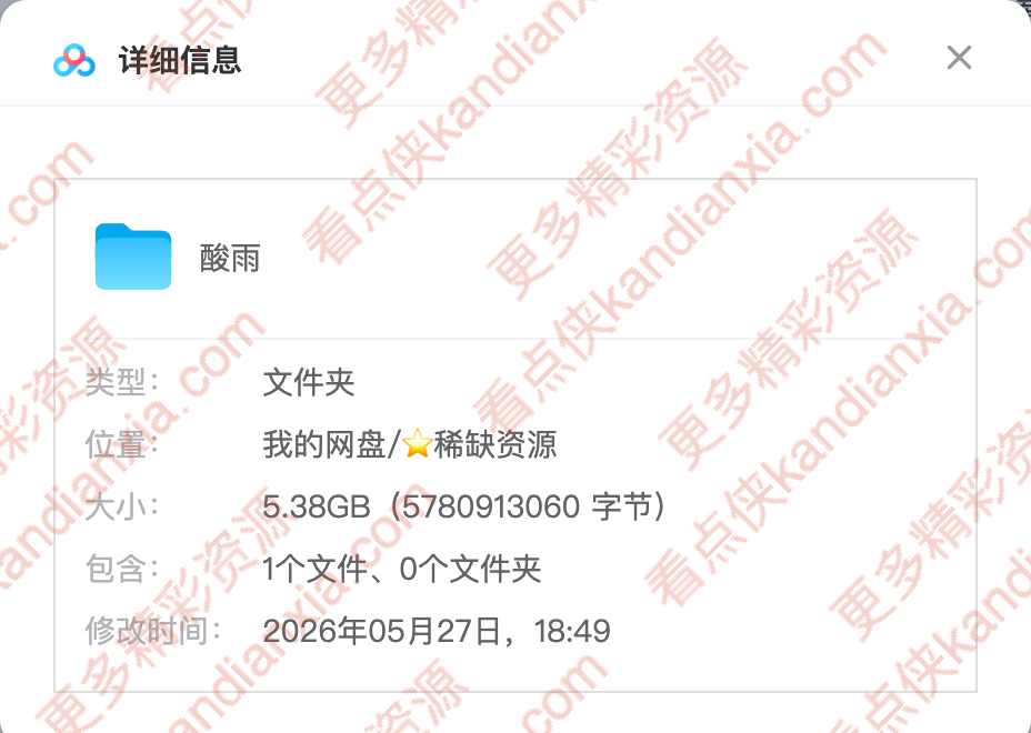 法国电影《酸雨蚀刻》[2023][高清中字/5.38G][百度网盘]​