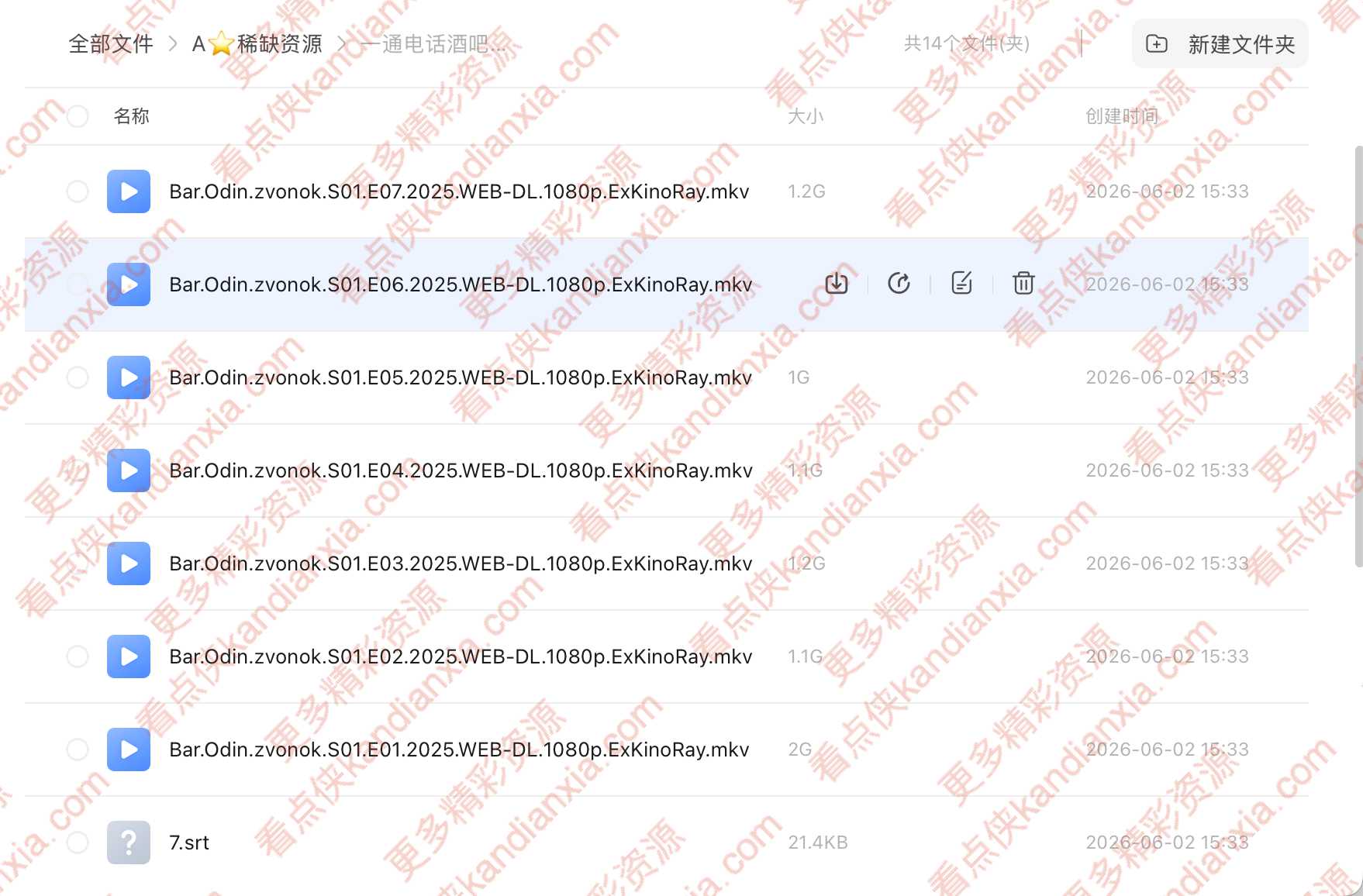 俄剧《“一通电话”酒吧》[2025][超清中字/8集全][迅雷网盘]