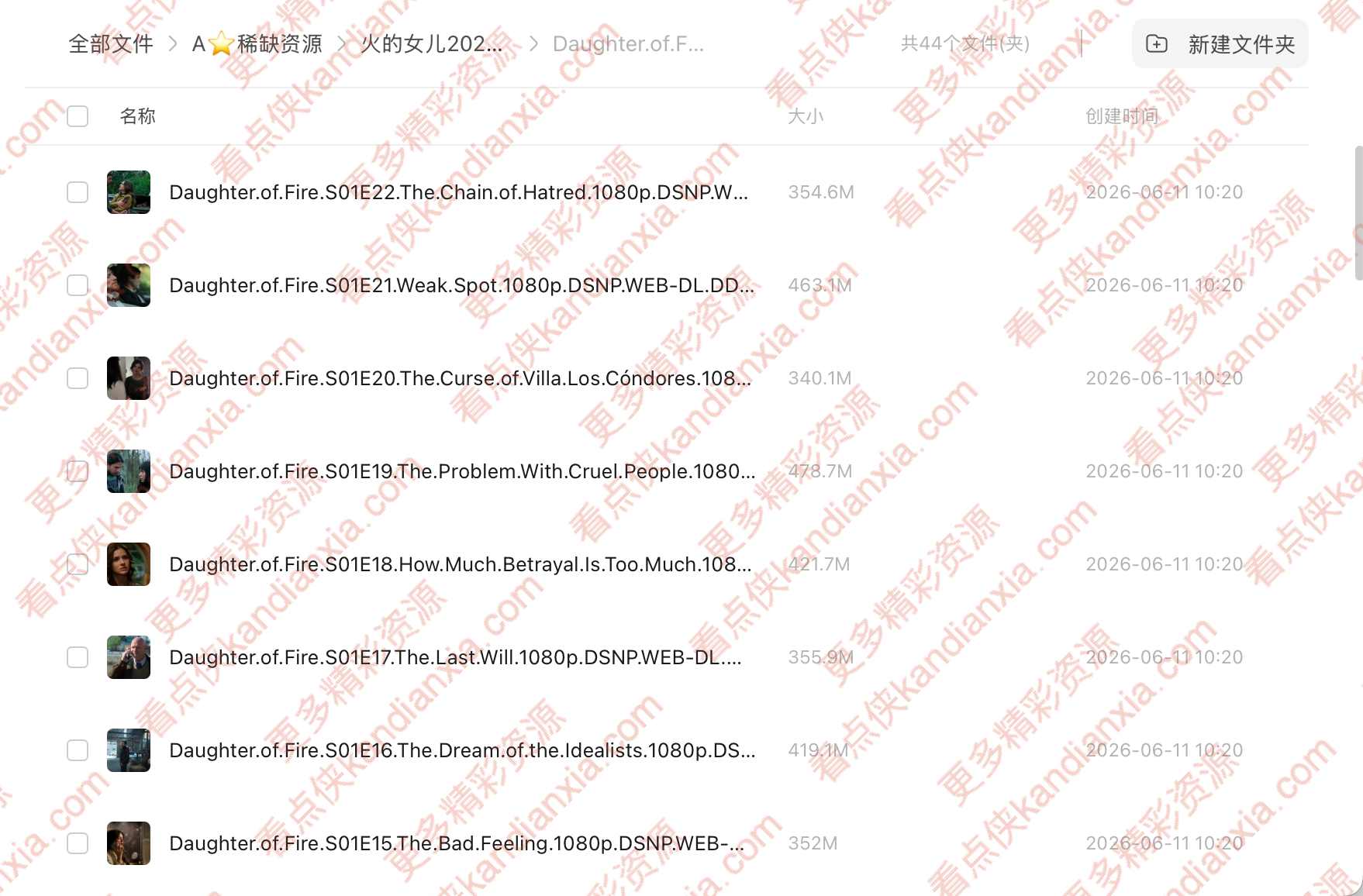 阿根廷剧《火之女》[2025][超清中字/22集全][迅雷网盘]​
