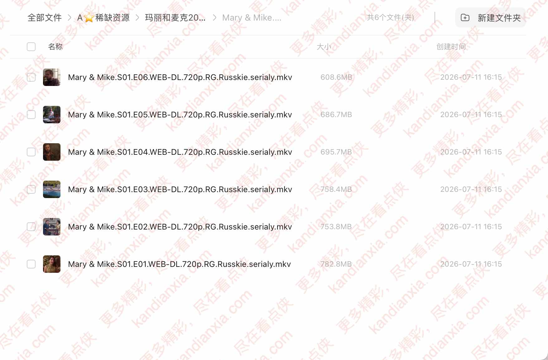 智利剧《玛丽和迈克》[2018][高清中字/6集全][迅雷网盘]​