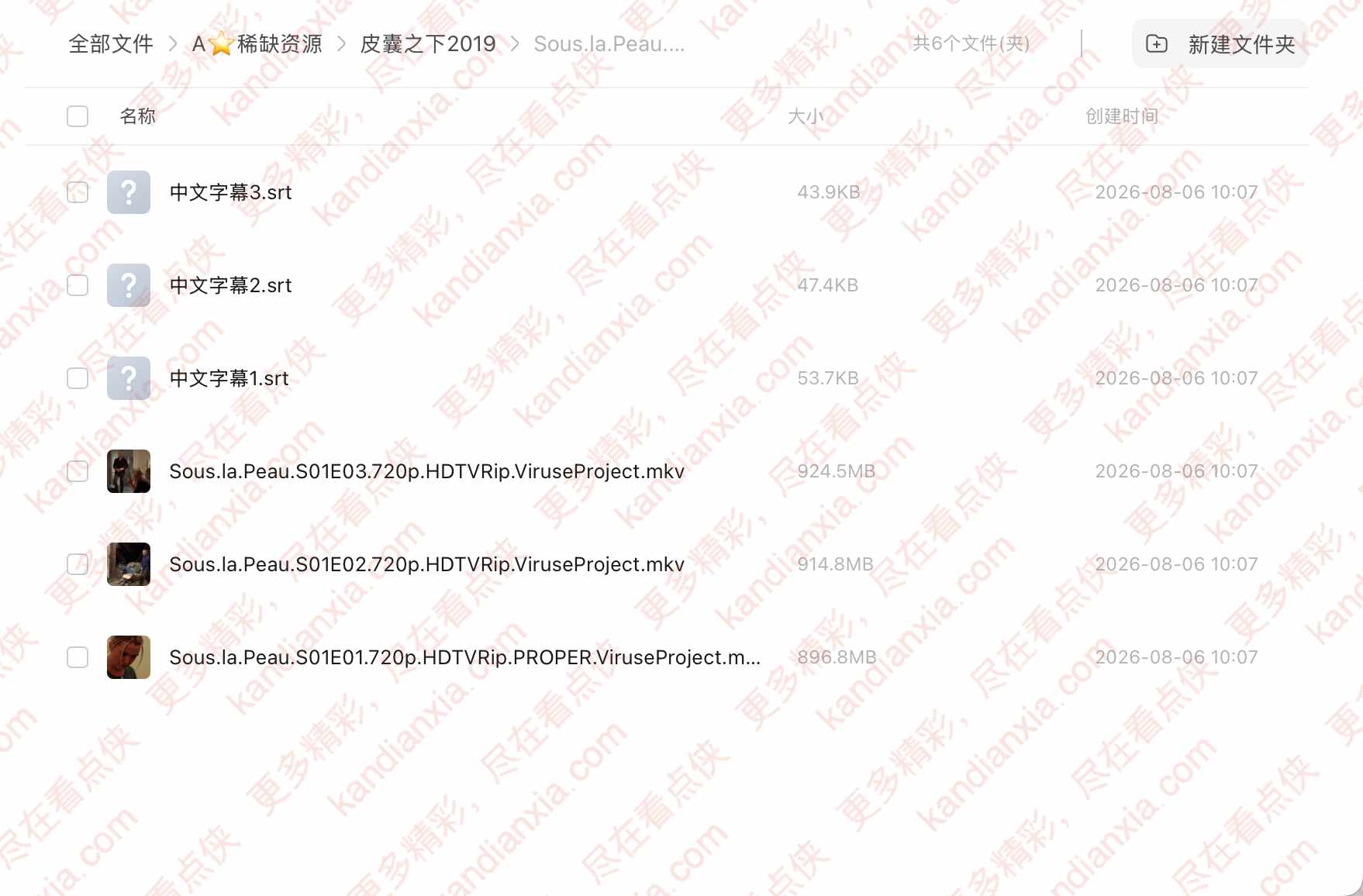 法剧《Sous la peau》[高清中字/3集全][迅雷网盘]