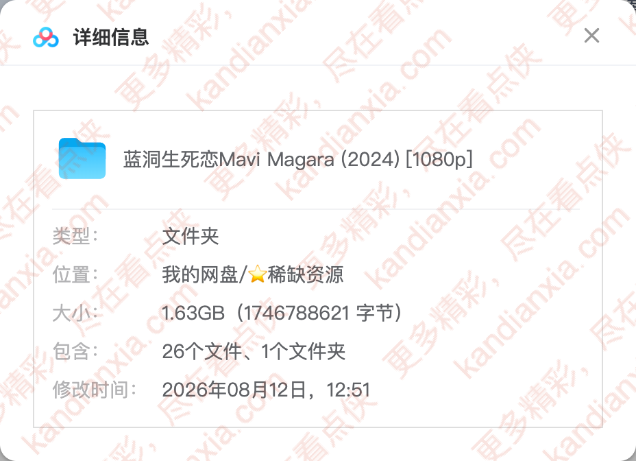 土耳其电影《蓝洞生死恋》[2024][超清中字/1.6G][百度网盘]​
