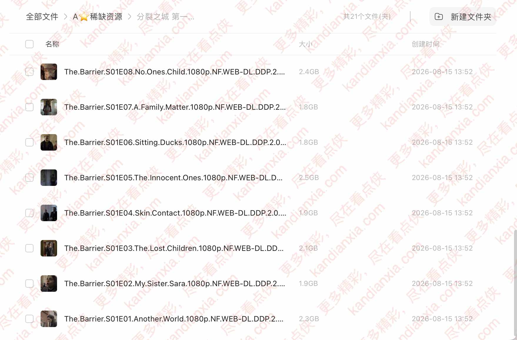 西班牙剧《分裂之城》[2020][超清中字/13集全][迅雷网盘]​