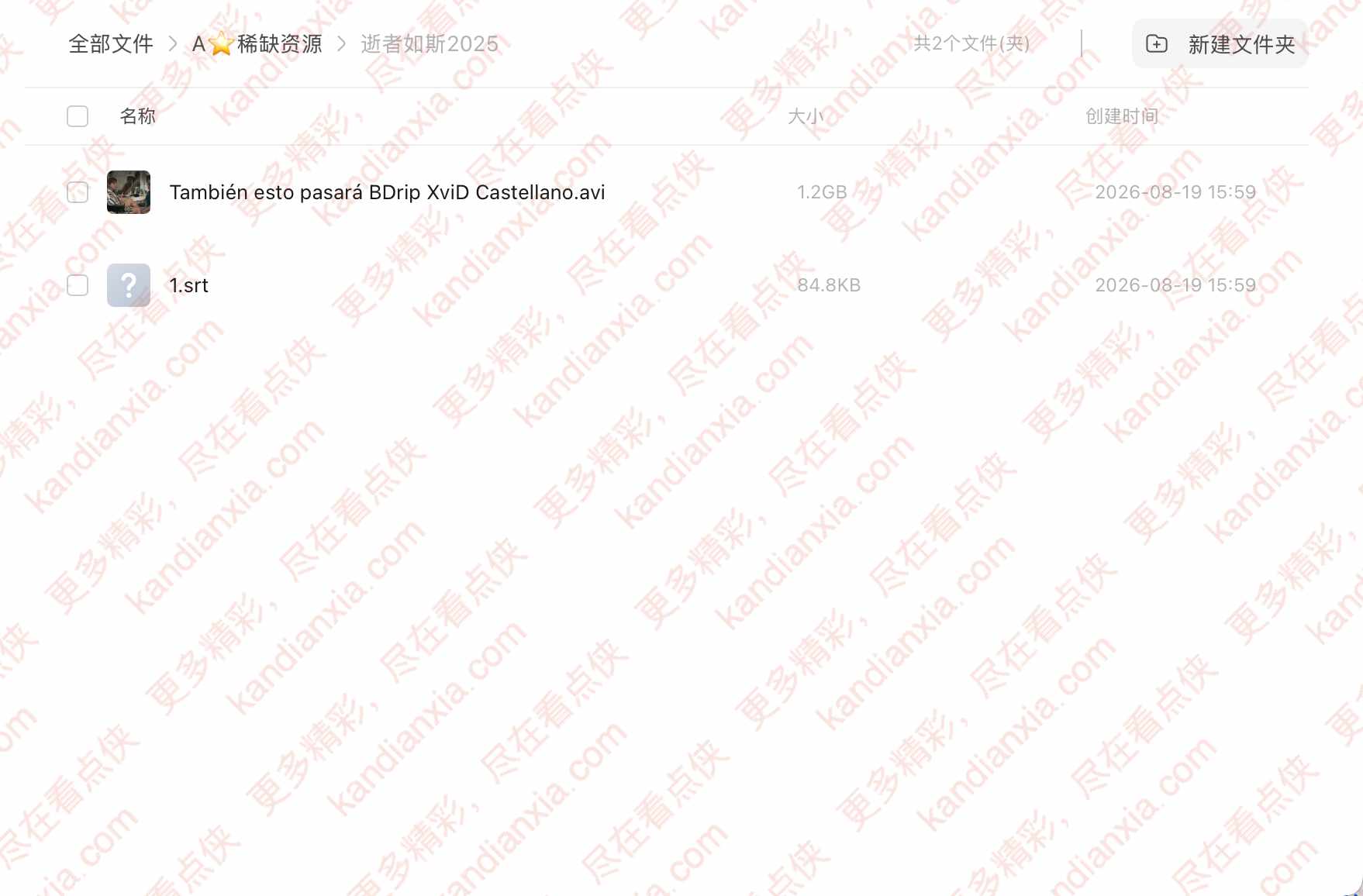 西班牙电影《逝者如斯》[2025][超清中字/1.2G][迅雷网盘]​