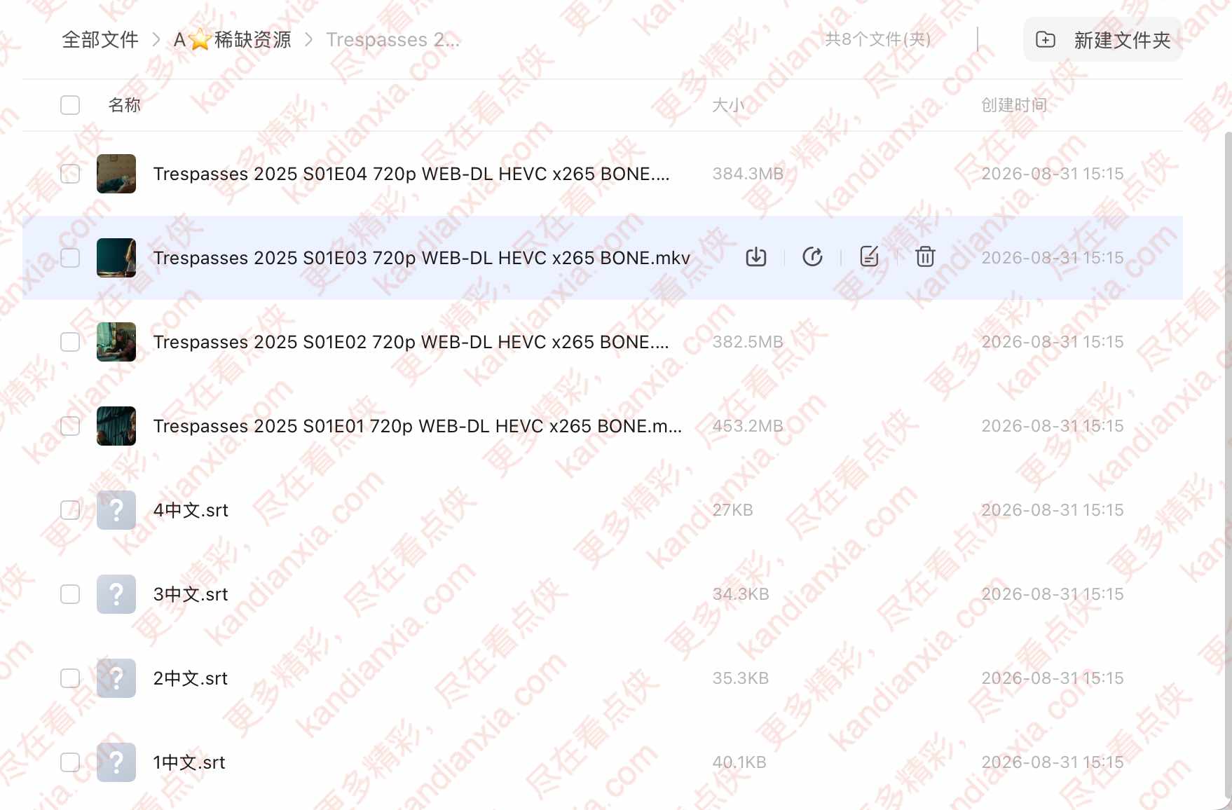 英剧《Trespasses》[2025][高清中字/4集全][迅雷网盘]​