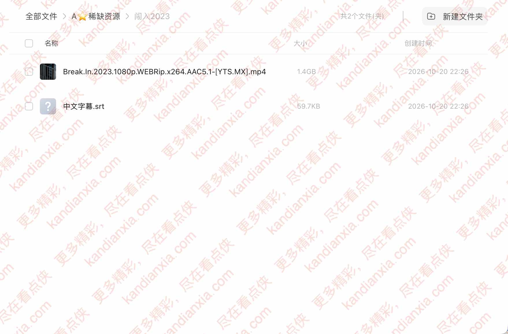 美国电影《闯入》[2023][超清中字/1.4G][迅雷网盘]