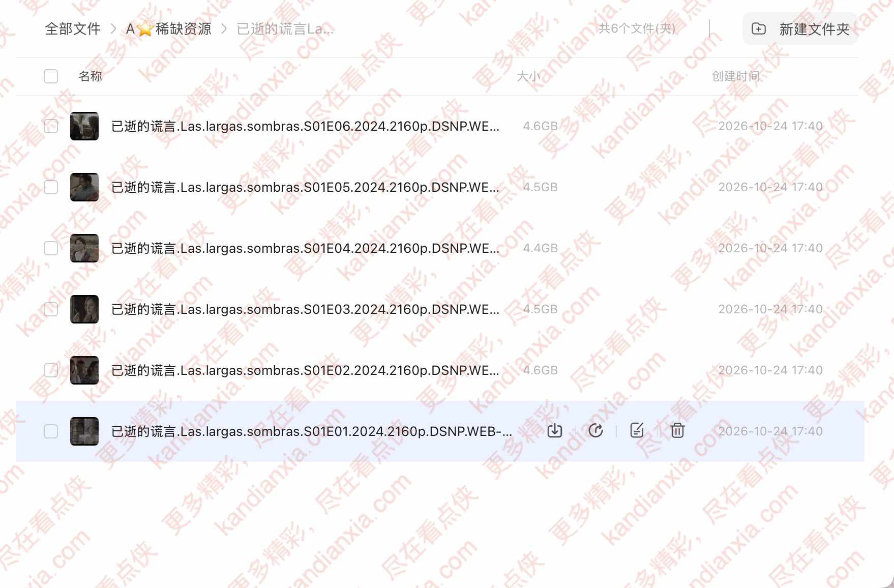 西班牙剧《已逝的谎言》[2024][超清中字/6集全][迅雷网盘]​