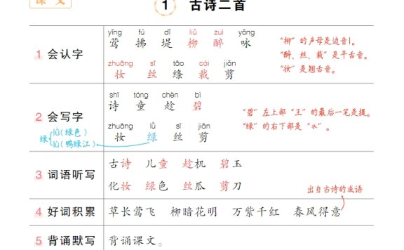 2024小学寒假作业素材(习题、笔记、知识点)